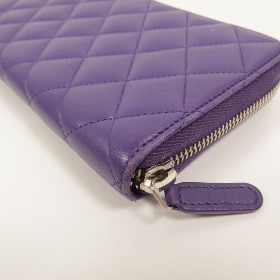 CHANEL 羊皮皮革Classic Long Zipped Wallet長錢包-14