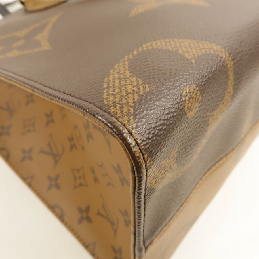 LOUIS VUITTON Monogram Giant On The Go MM金扣手挽肩背兩用袋-8