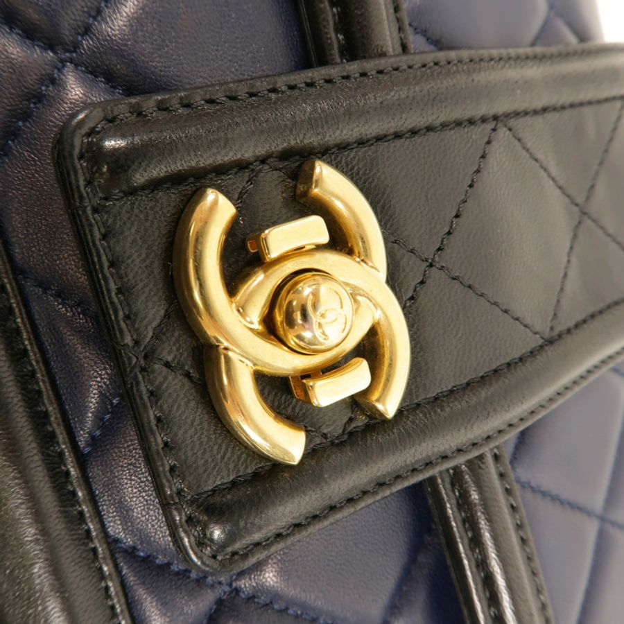 CHANEL 羊皮皮革Elegant CC Flap肩背袋-6
