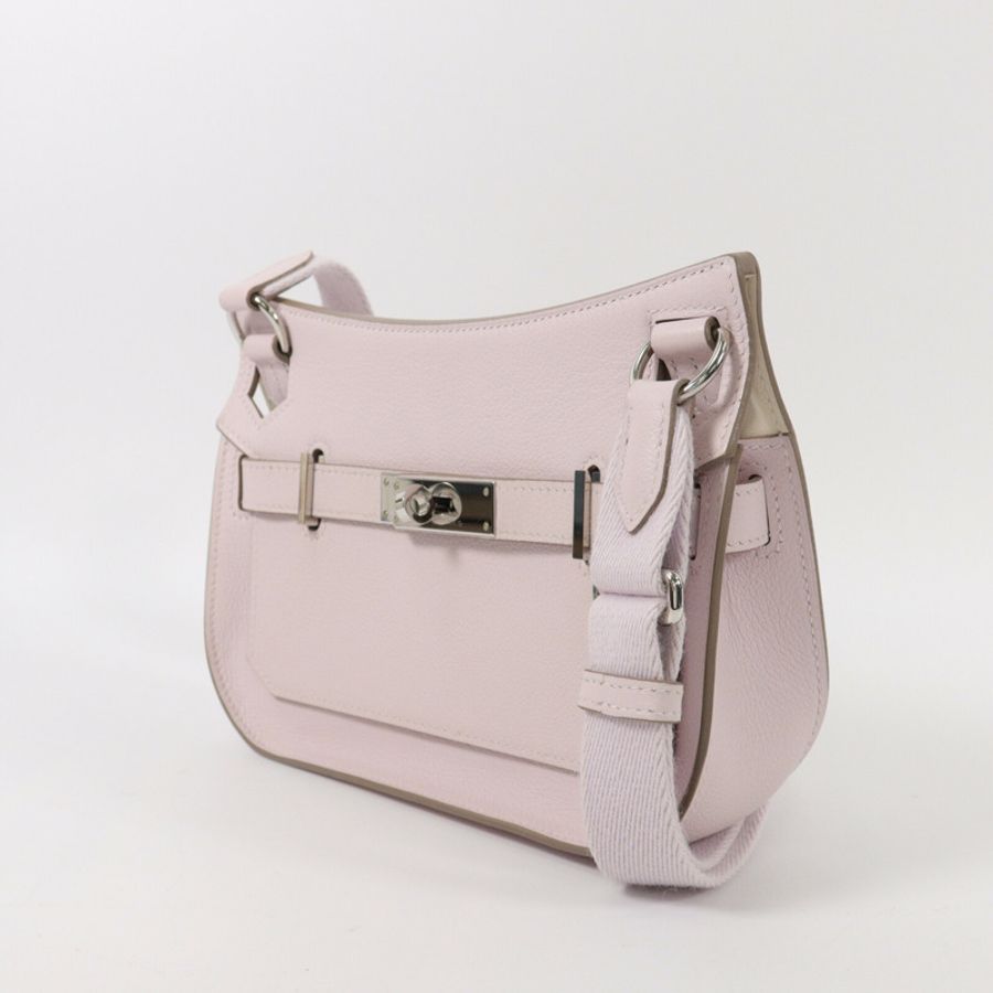 HERMES Evercolor皮革Mini Jypsiere肩背袋Rose Darling-2