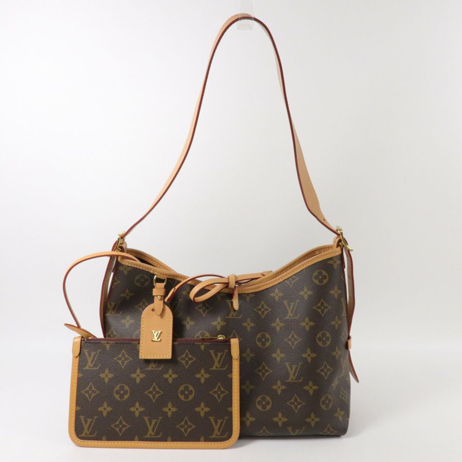 LOUIS VUITTON Monogram CarryAll PM肩背袋-8