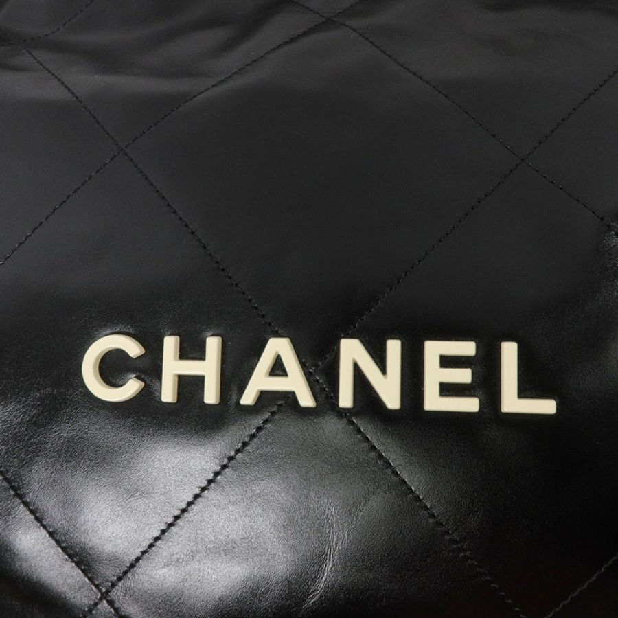 CHANEL 牛皮皮革Chanel 22 Small鏈帶肩背袋-5
