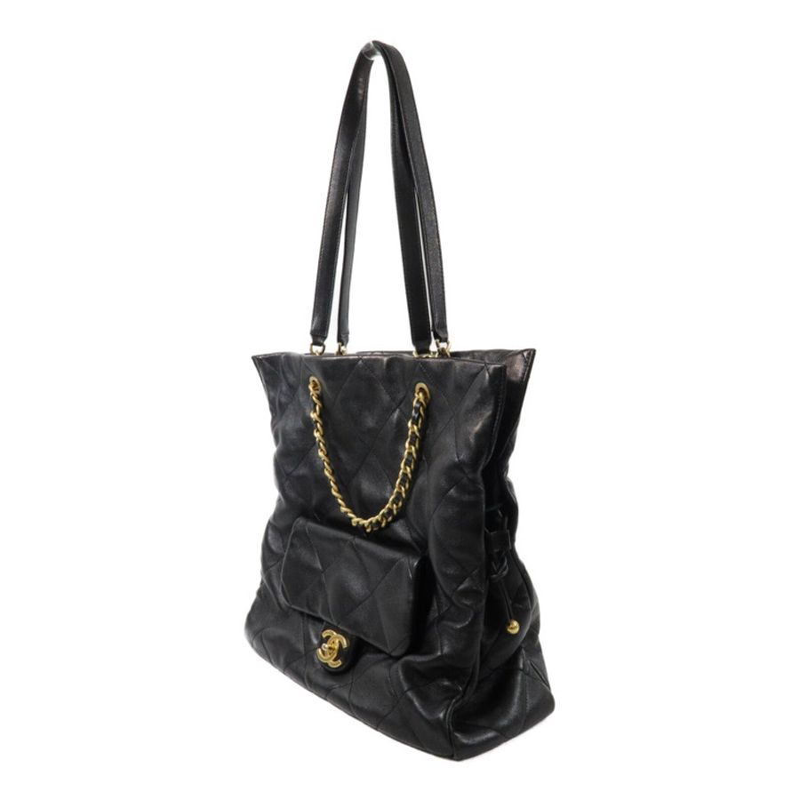 CHANEL 羊皮皮革25C Hobo Bag鏈帶手挽肩背兩用袋-2