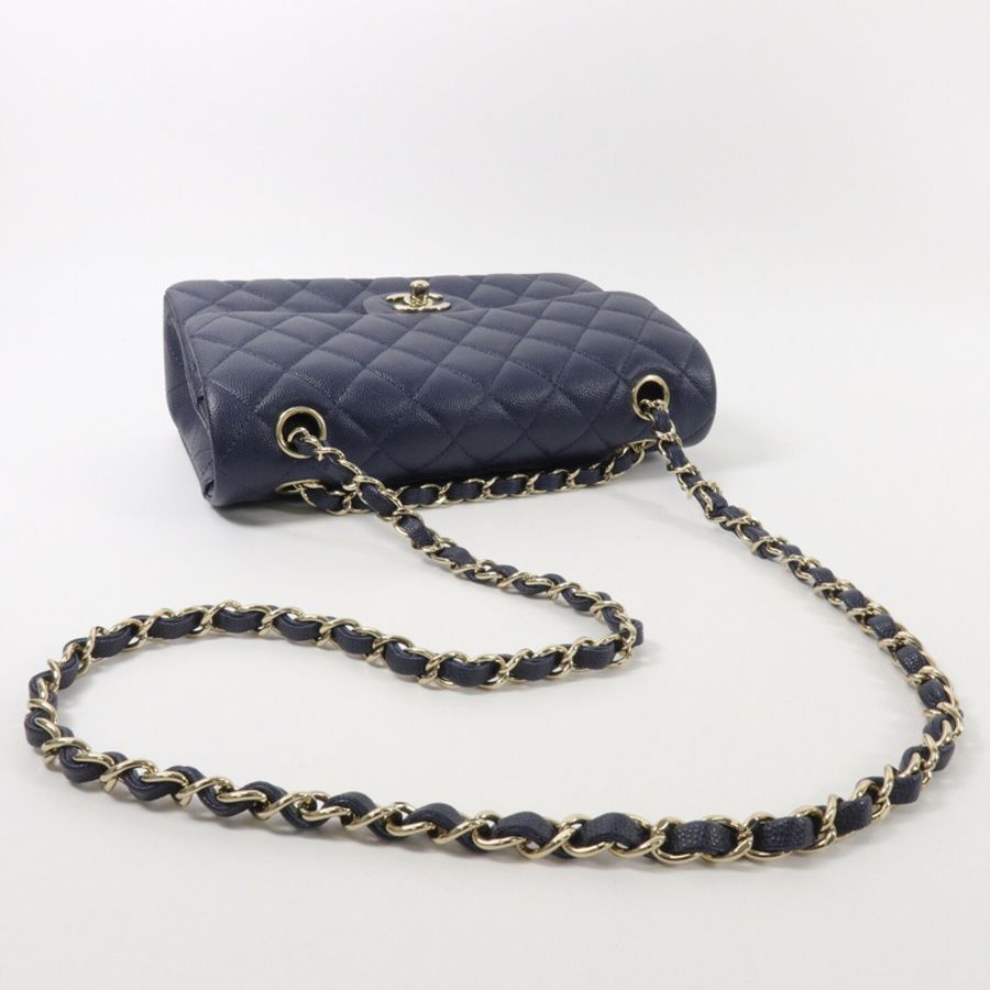 CHANEL 牛皮皮革Classic 23鏈帶肩背袋-9