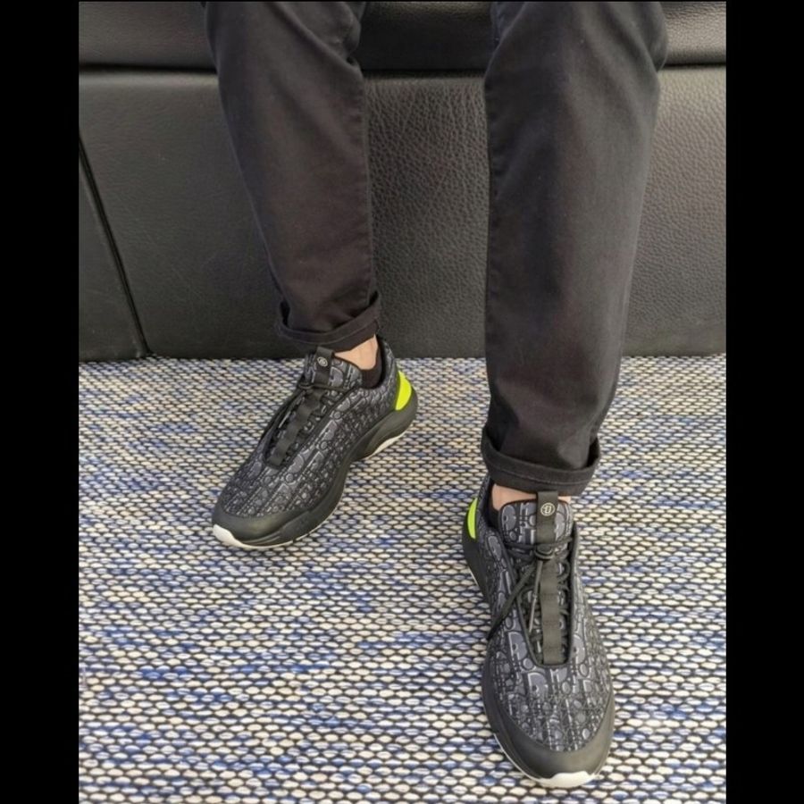 Dior Homme B24 藤格紋低筒運動鞋-2