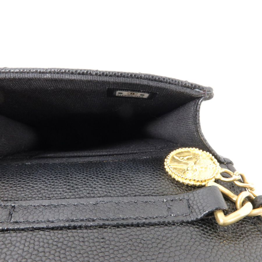 CHANEL 牛皮皮革Phone Bag鏈帶肩背袋-4