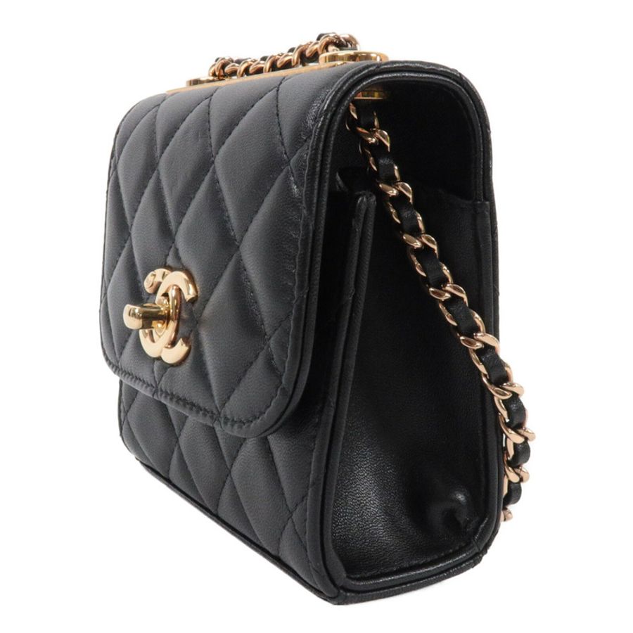 CHANEL 羊皮皮革Trendy CC Mini鏈帶肩背袋-2