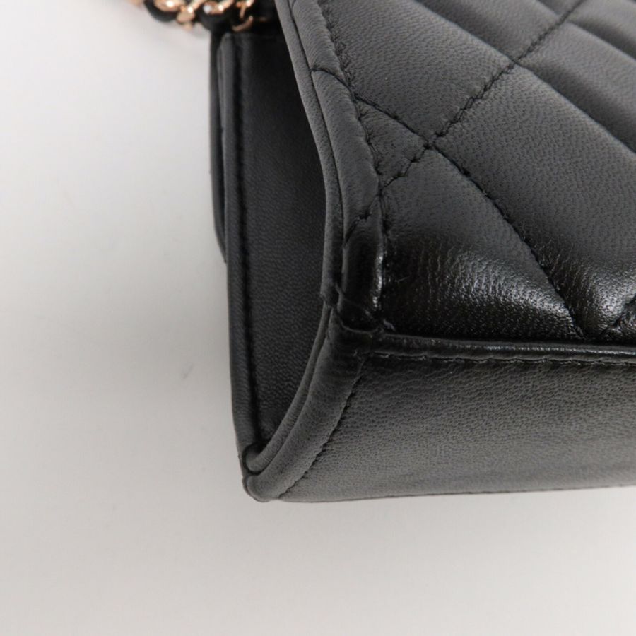 CHANEL 羊皮皮革Trendy CC Mini鏈帶肩背袋-10