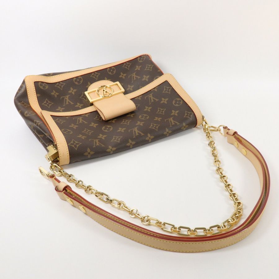 LOUIS VUITTON Monogram Dauphine Soft GM手挽肩背兩用袋-8