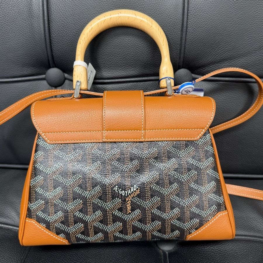 Goyard  戈雅 Saïgon迷你包（軟型版） Goyardine 帆布 15 x 7.5 x 20-1