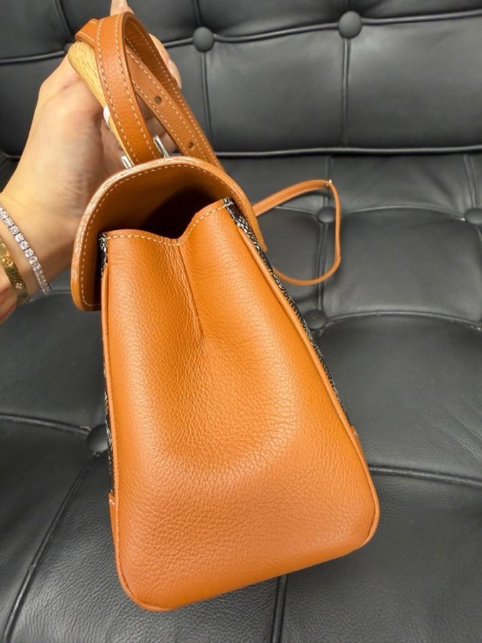 Goyard  戈雅 Saïgon迷你包（軟型版） Goyardine 帆布 15 x 7.5 x 20-3