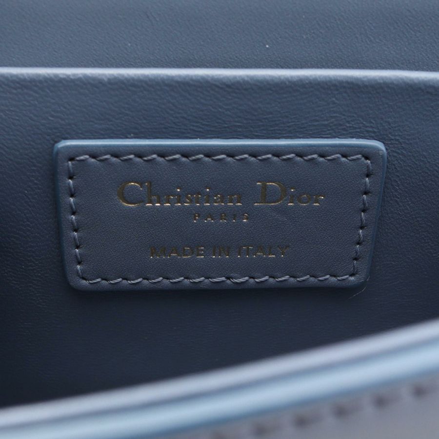 Dior 30 MONTAIGNE 藍色皮革肩背包,二手女款-3
