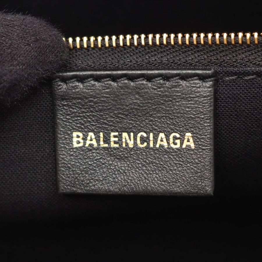 BALENCIAGA BB Monogram 手提包 PVC塗層帆布 灰色 二手 女士-3