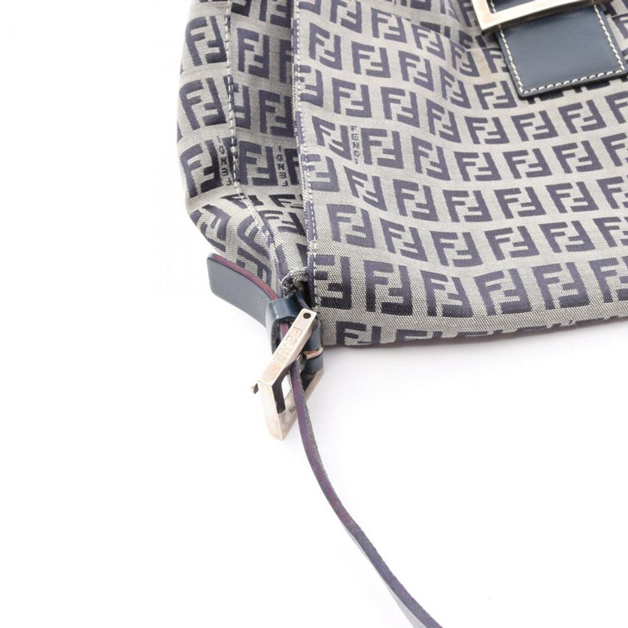 FENDI Mamma 水桶包 Zucchino 單肩手提包 2308-M426-018 帆布皮革 二手-14