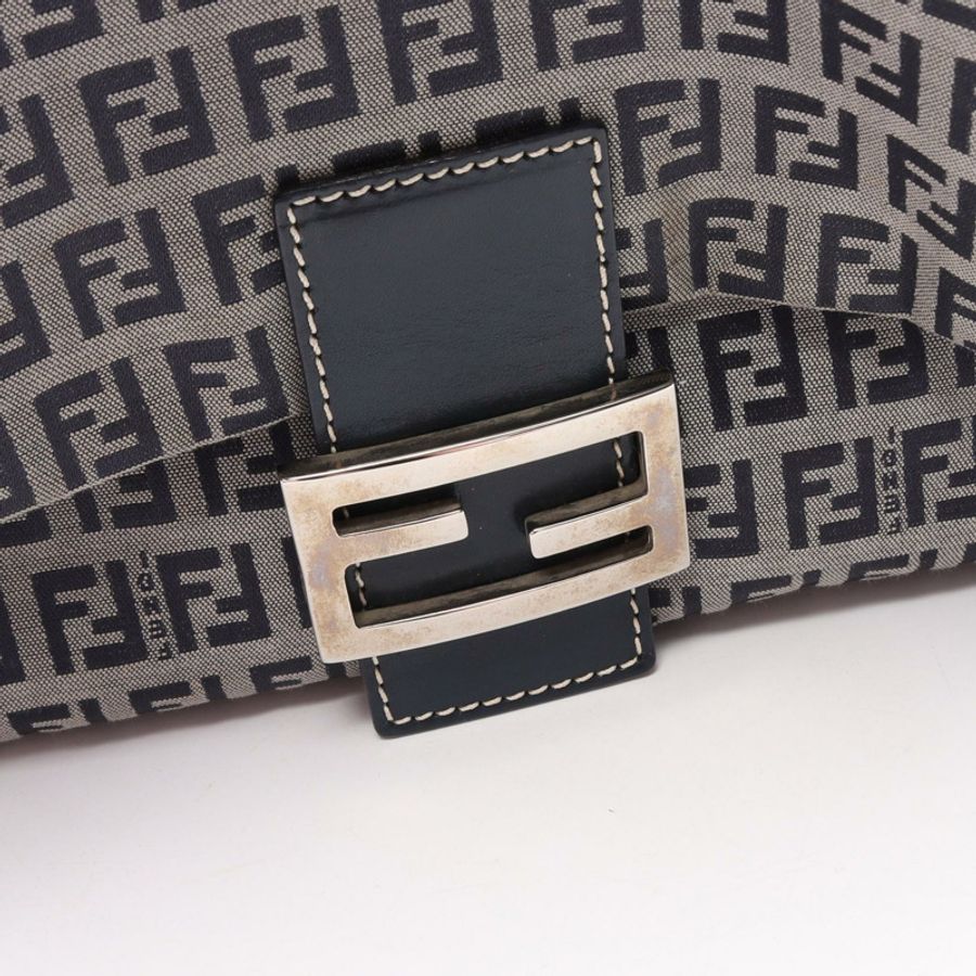 FENDI Mamma 水桶包 Zucchino 單肩手提包 2308-M426-018 帆布皮革 二手-16