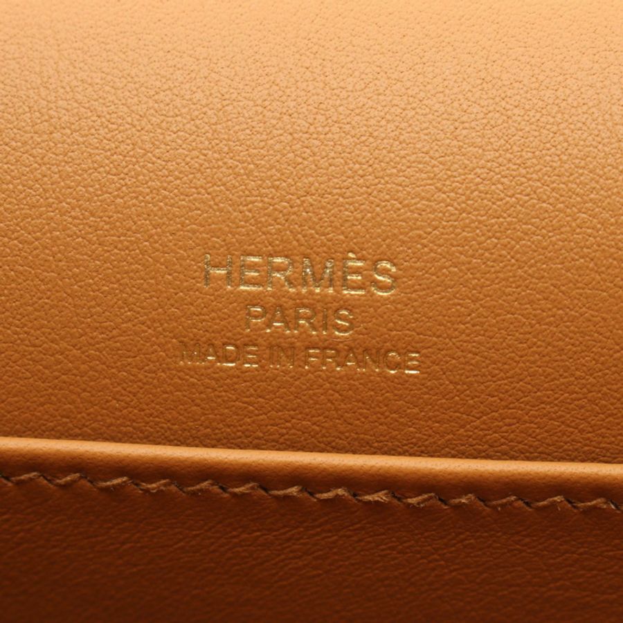 HERMES Geta 單肩斜背包 B 雪佛蘭皮革芝麻二手 GHW-3