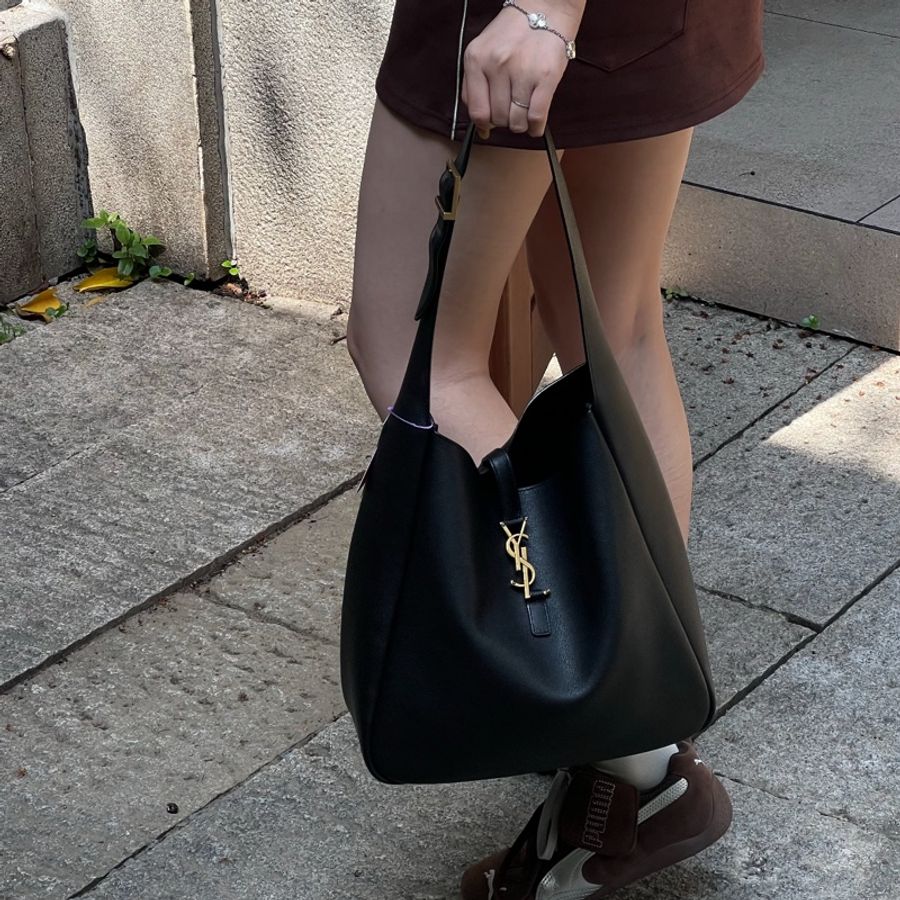 ysl hobo 大號 largesize 黑色-4
