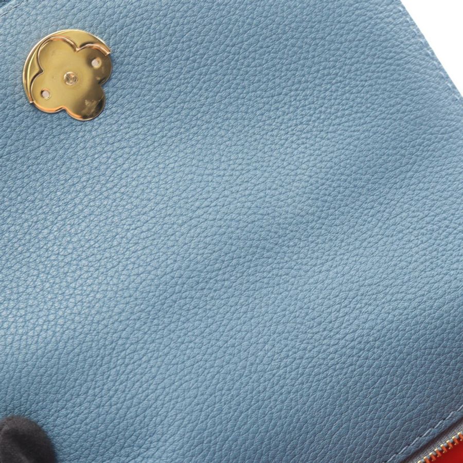 路易威登 LV Pont 9 Soft PM 肩背包 M58964 皮革 藍色 二手-4