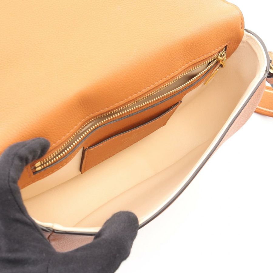 路易威登 Pont Neuf Soft MM 肩斜背包 M58968 皮革 棕色 二手-2