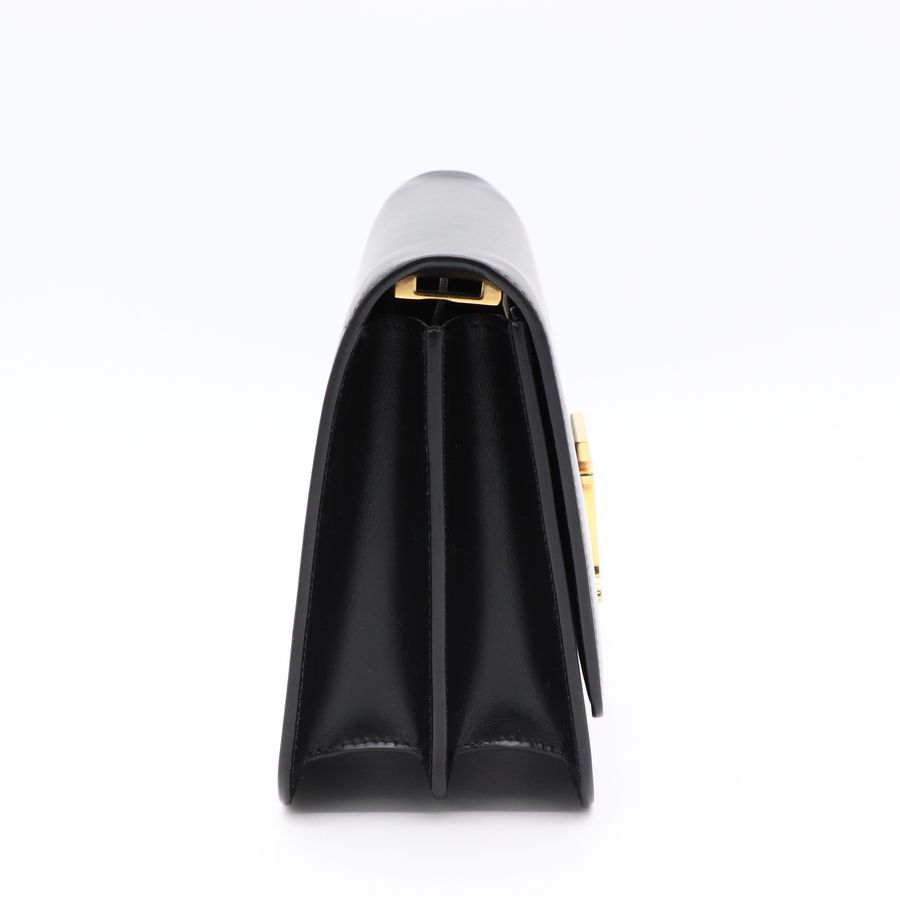Burberry 經典小號 TB 黑金 全牛皮 斜背包 肩背包-3