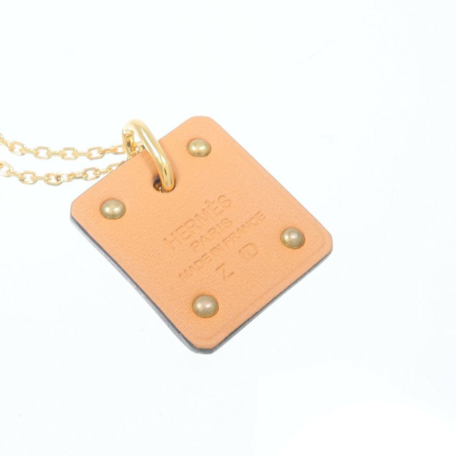HERMES Swift皮革/金屬As Coeur Necklace項鏈-6