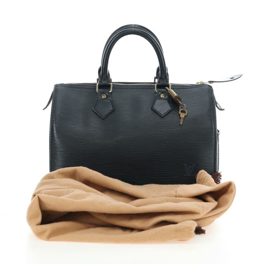 【日本直送】路易威登 Epi Speedy 25 手提包 黑色 M59042 LV 正品 am12144V-11