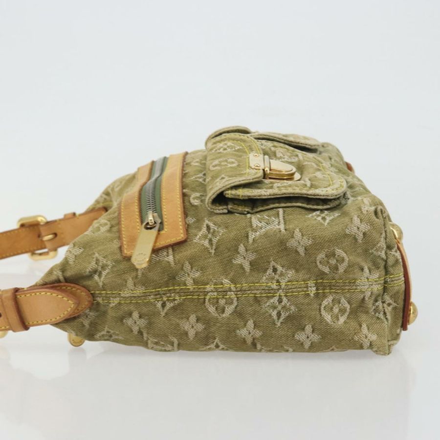 【日本直送】路易威登 Monogram Denim Buggy PM 單肩包 卡其色 M95213 LV Auth yk20636V-3