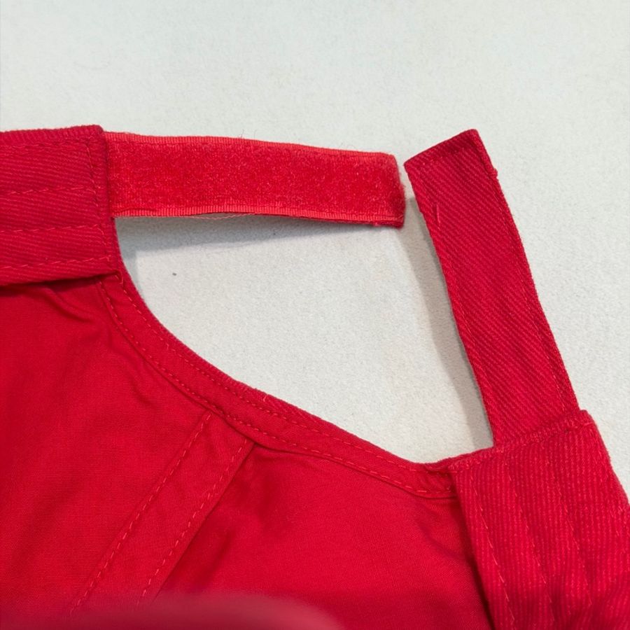 BALENCIAGA 巴黎世家 紅色白字刺繡LOGO棒球帽 XC752-8