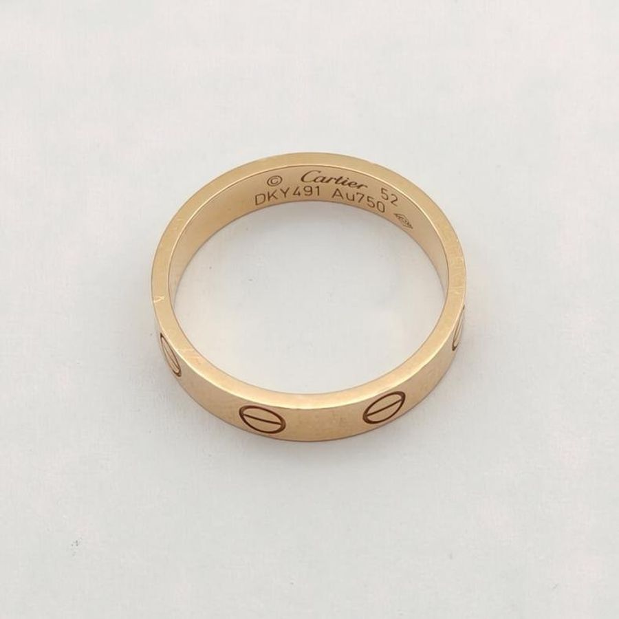 CARTIER LOVE窄版戒指18K玫瑰金52玫瑰金-2