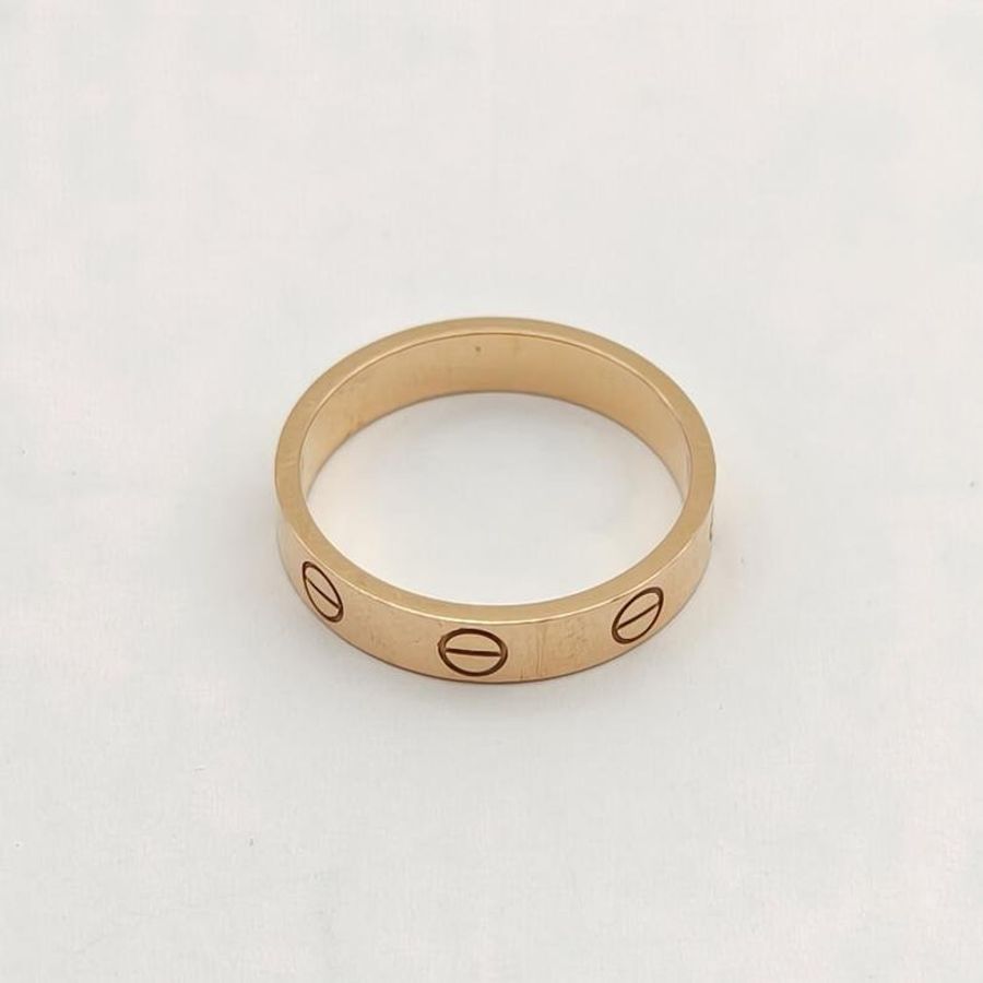 CARTIER LOVE窄版戒指18K玫瑰金52玫瑰金-3