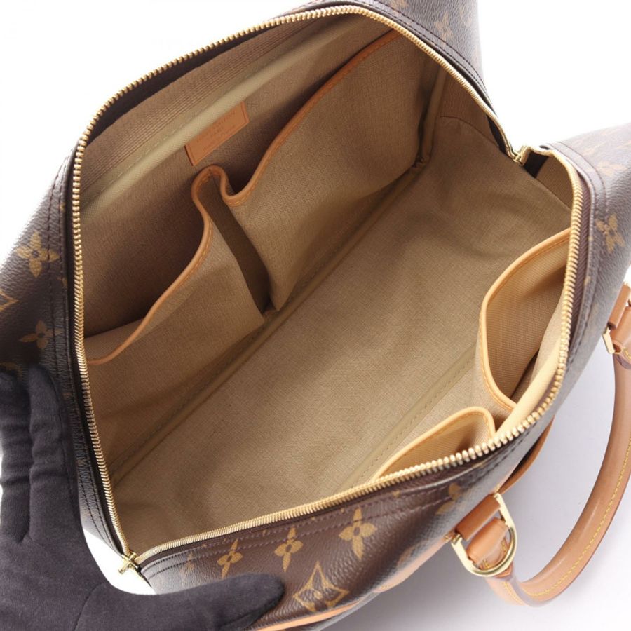 路易威登 Deauville Bowling 化妝包 M47270 Monogram 帆布 棕色 LV-2