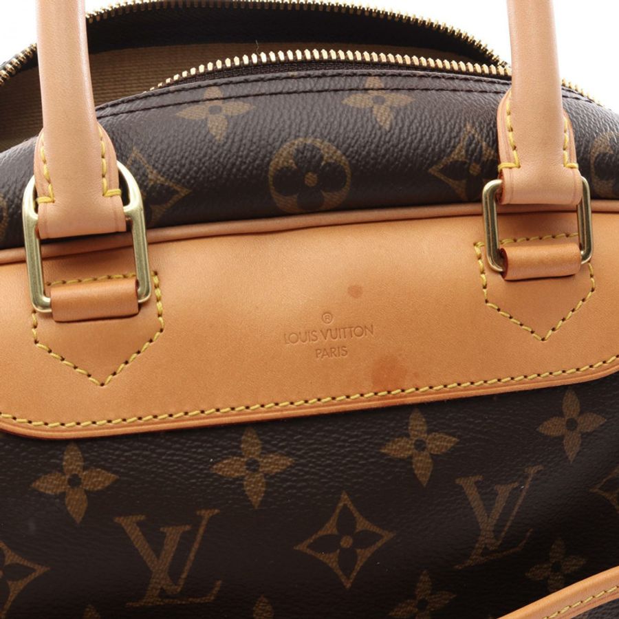 路易威登 Deauville Bowling 化妝包 M47270 Monogram 帆布 棕色 LV-5