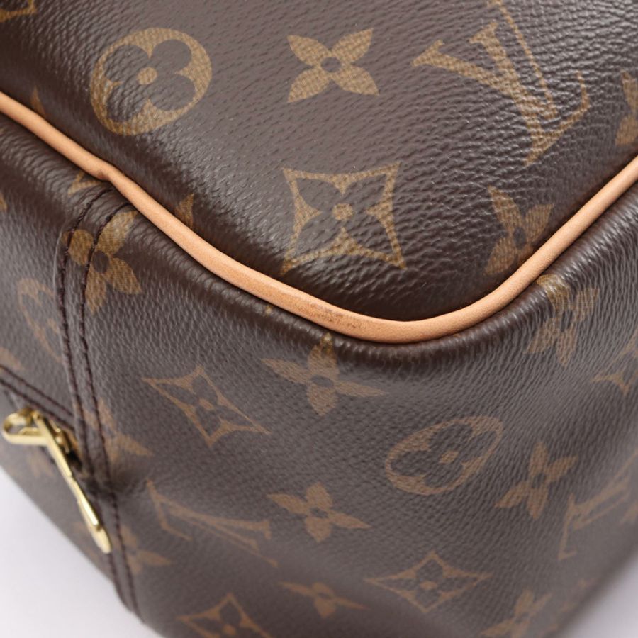 路易威登 Deauville Bowling 化妝包 M47270 Monogram 帆布 棕色 LV-7