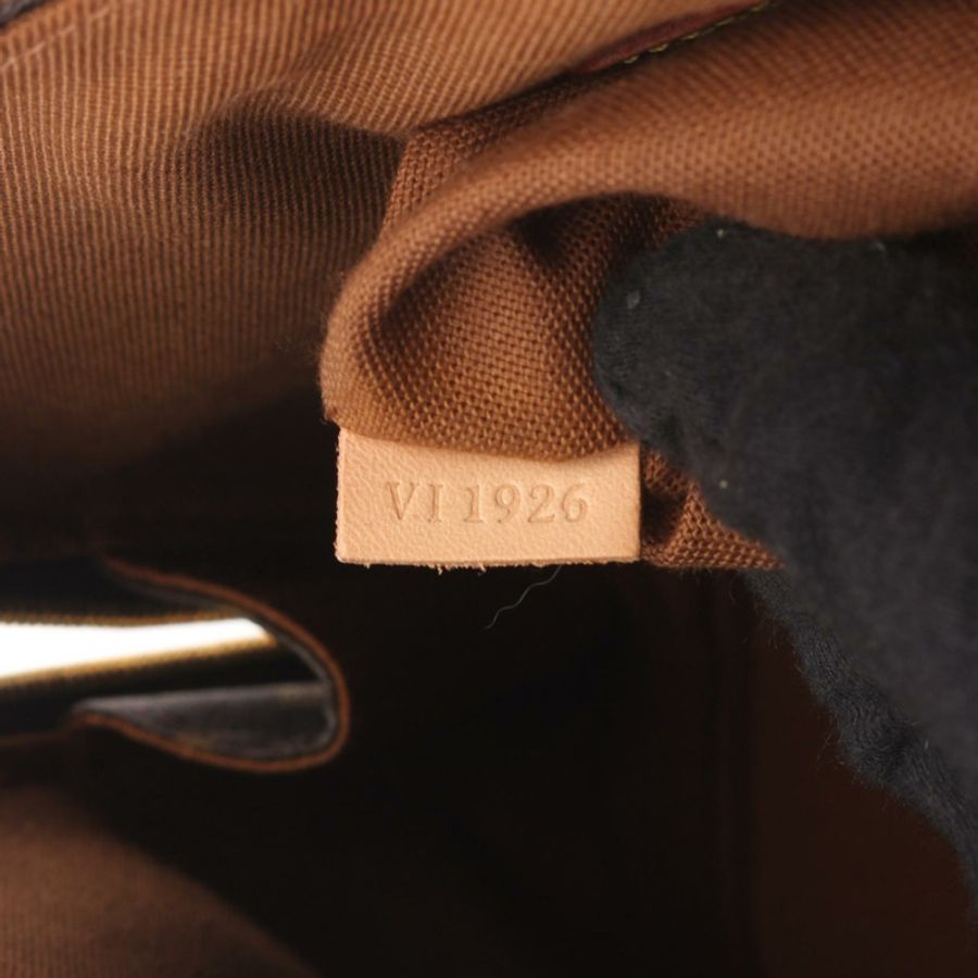 路易威登 Alma PM 手提包 M51130 Monogram 帆布皮革棕色二手女士-4