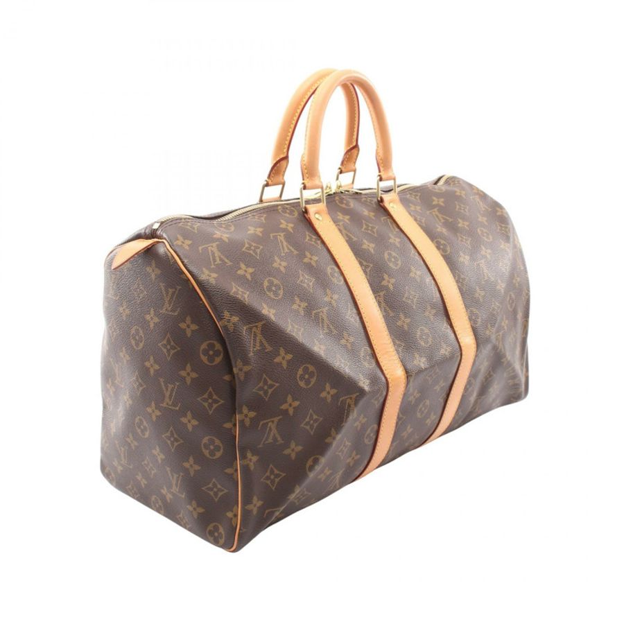 路易威登 Keepall 45 旅行手提包 M41428 Monogram 皮革 棕色 二手-1