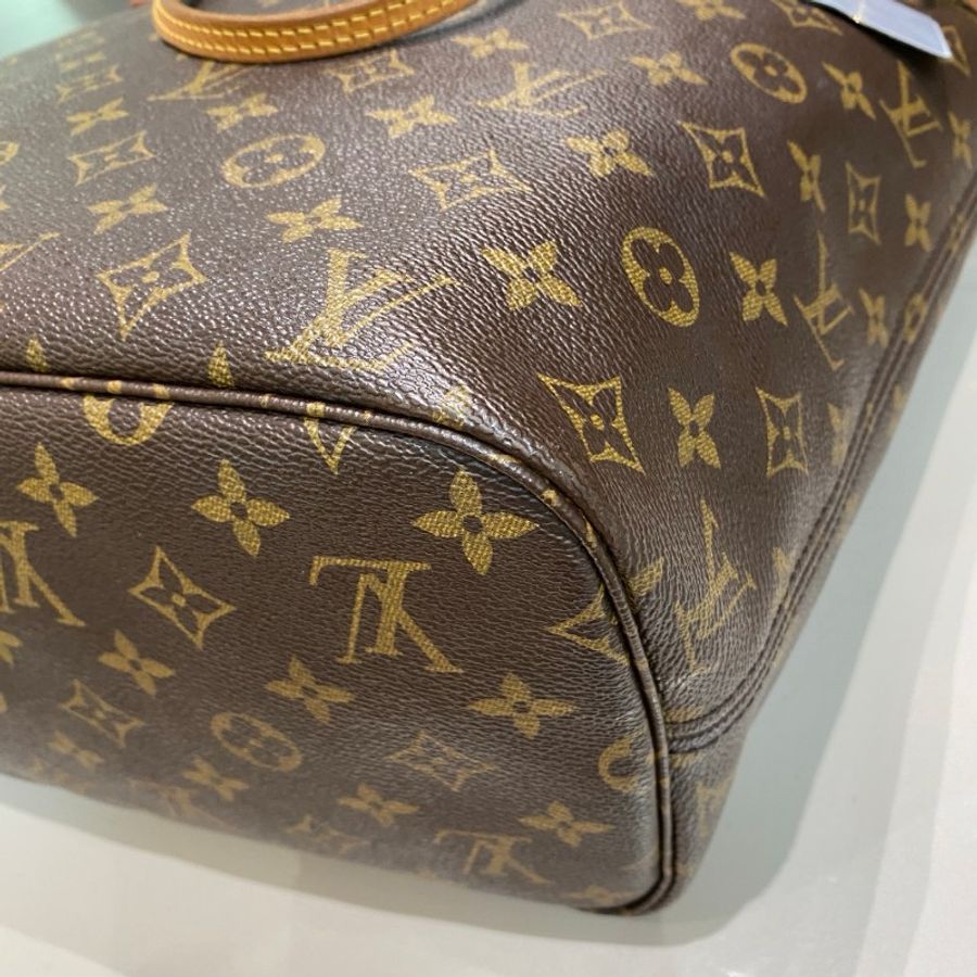 LV路易威登Neverfull老花中号米色内里托特包购物袋31.5*28*16-25