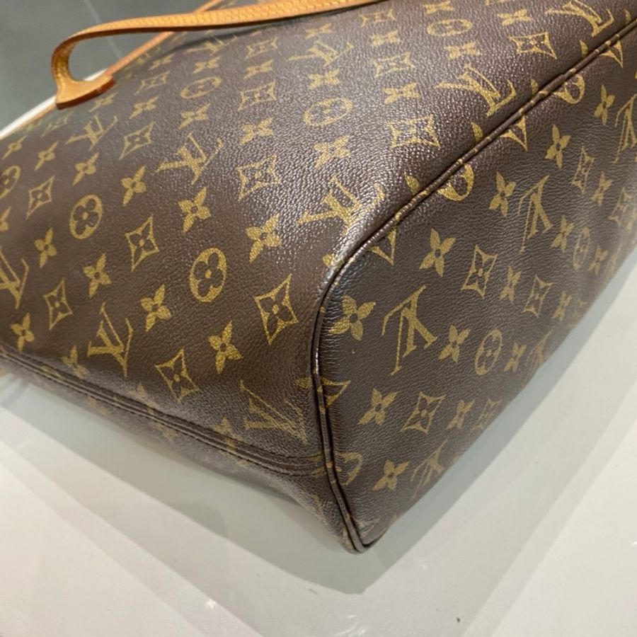 LV路易威登Neverfull老花中号米色内里托特包购物袋31.5*28*16-26