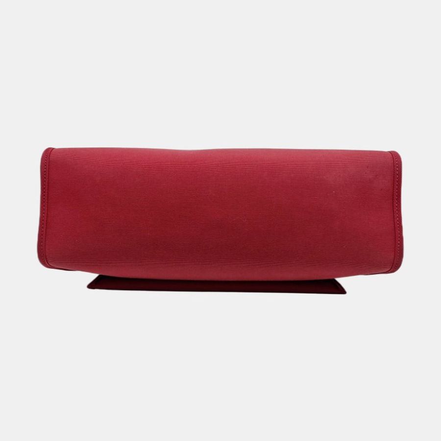 HERMES Herbag31石榴紅帆布單肩包手提包-5