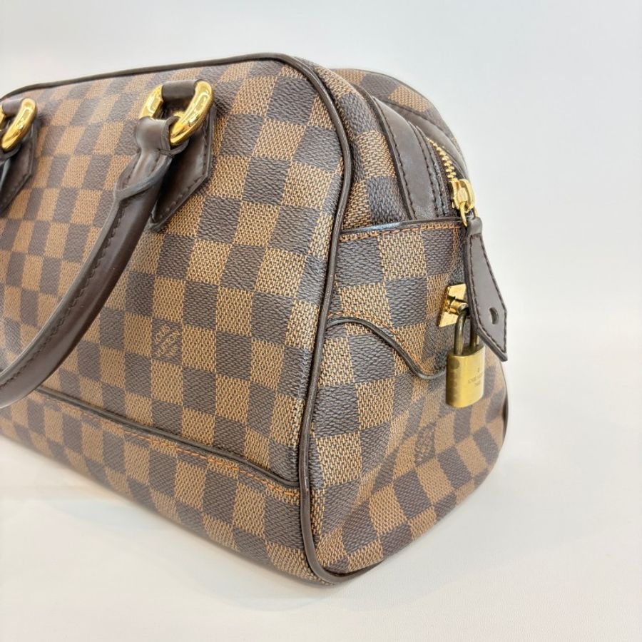 Louis Vuitton/路易威登棕棋盤格手提包-6