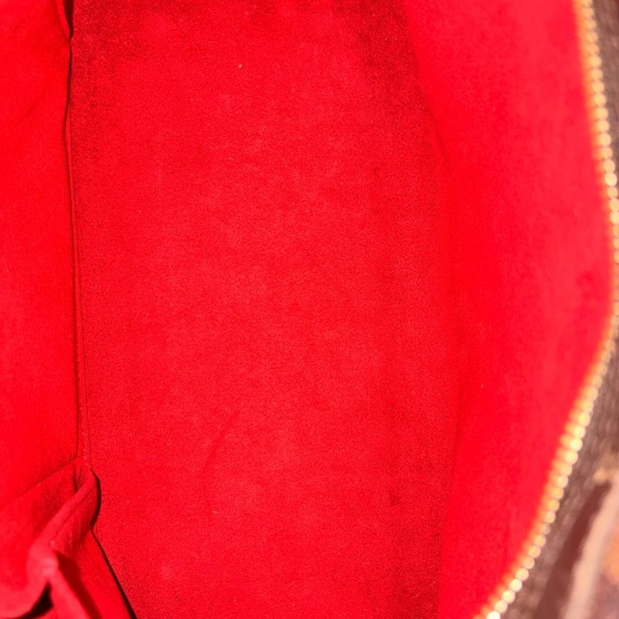 Louis Vuitton/路易威登棕棋盤格手提包-7