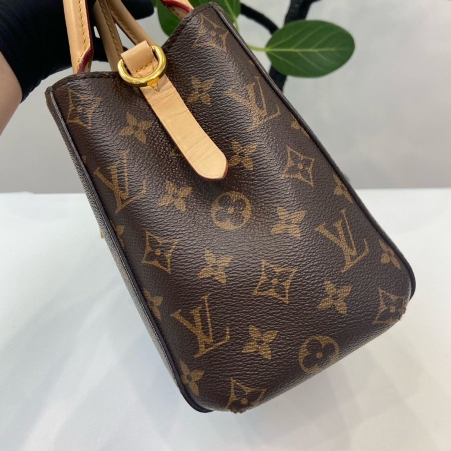 全配🤎✨#Lv #蒙田bb老花 #晶片款 #盒子塵袋購證背帶-10