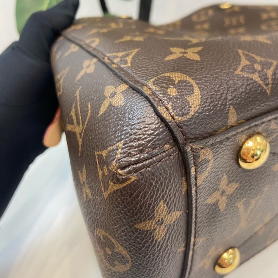 全配🤎✨#Lv #蒙田bb老花 #晶片款 #盒子塵袋購證背帶-12