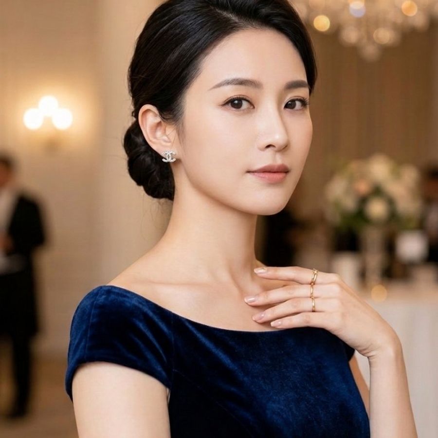 未使用 閒置 CHANEL銀色 滿版 水鑽 雙C Logo耳環 #CHANEL #耳環 #雙C #水鑽 #銀色-29