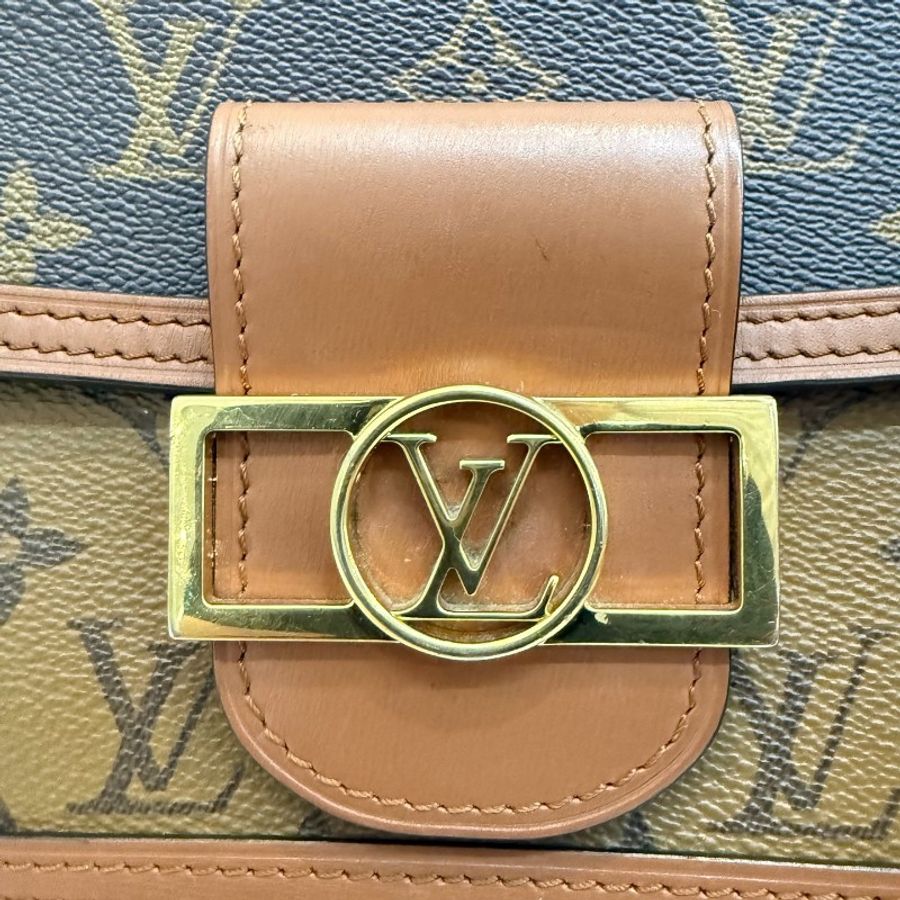 Louis Vuitton 達芙妮小號帶銅牌純晶片單肩包-7