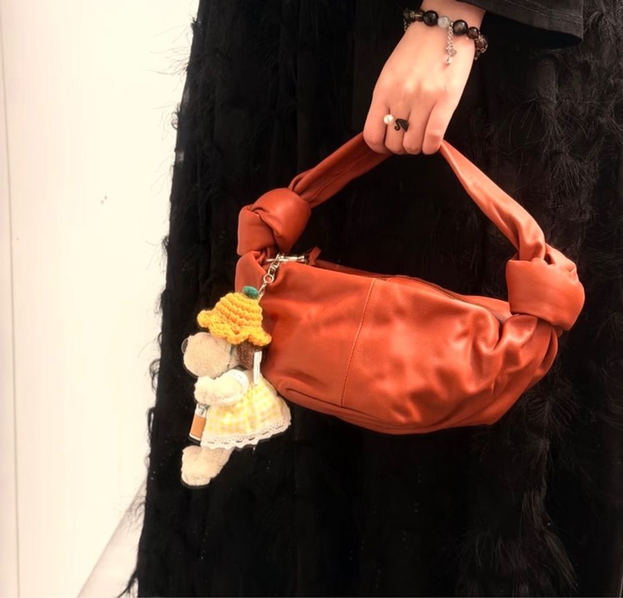 Bottega Veneta 葆蝶家 double knot 手拎包 餃子包 雲朵包 楓葉棕 尺寸:23*15*30cm-5