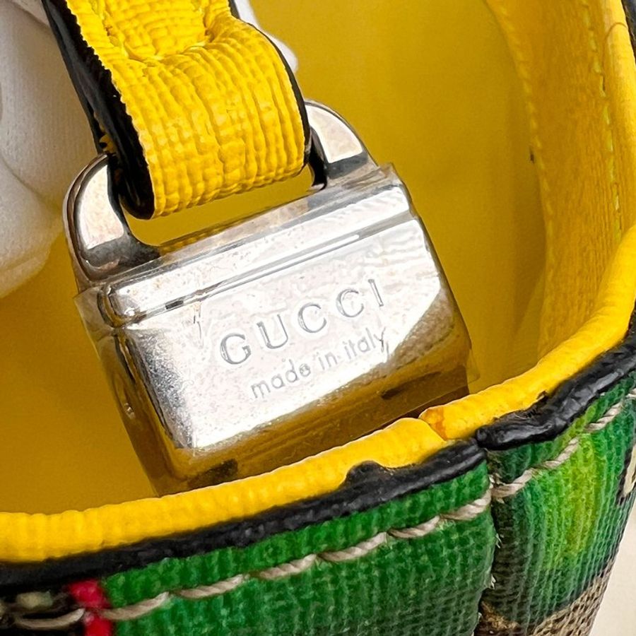 🖤 鑒定師的收藏 🖤 GUCCI 古馳 綠色怪獸植物印花 GG Supreme 迷你托特包 手提肩背 兩用包 GUCCI Kids GG Supreme Green Monster Print Mini Tote-20