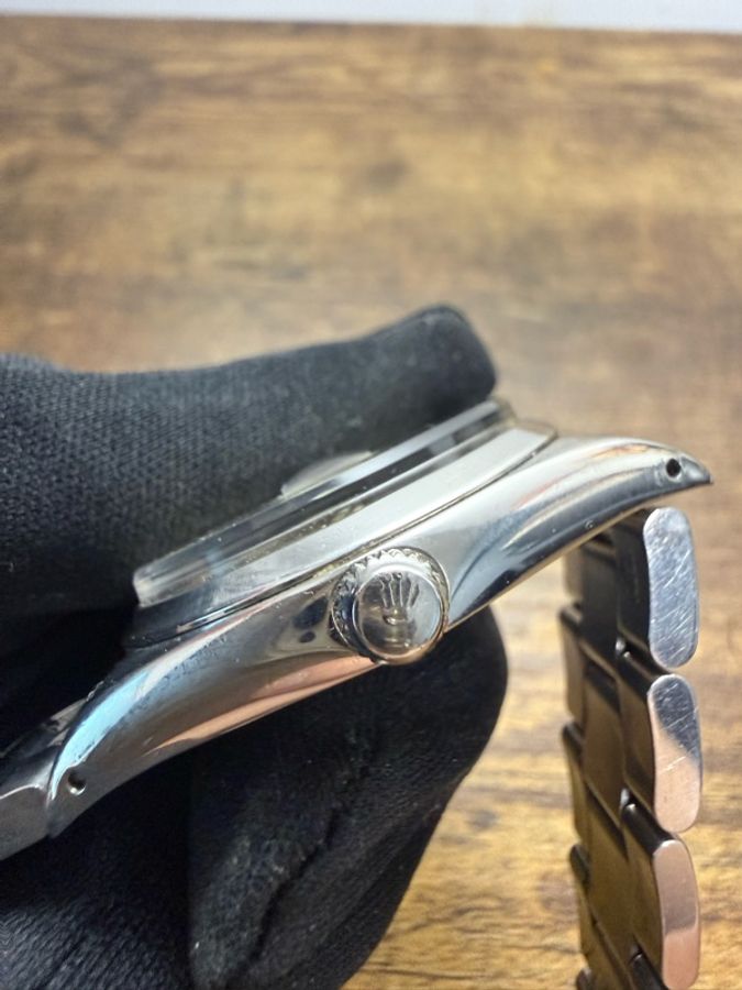 Rolex Oysterdate Precision鋼帶手動上鏈機械腕錶-4
