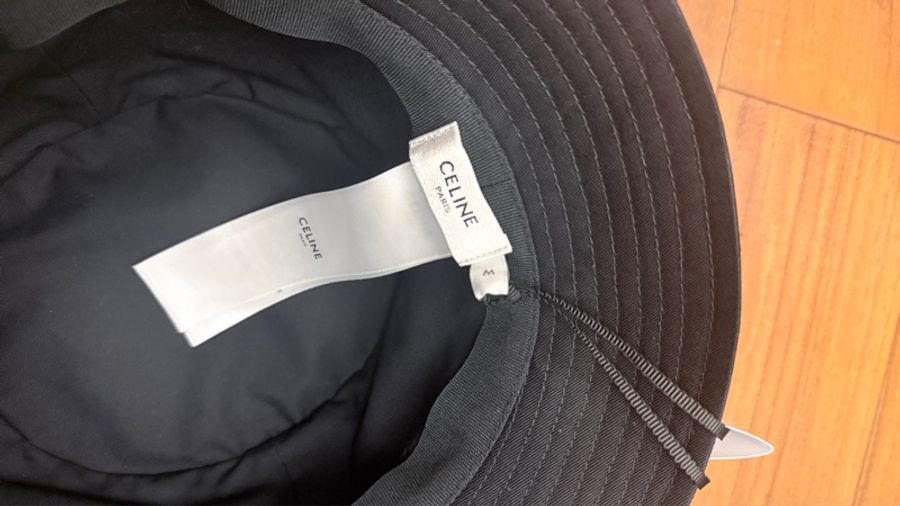 Celine logo 經典黑色漁夫帽-2