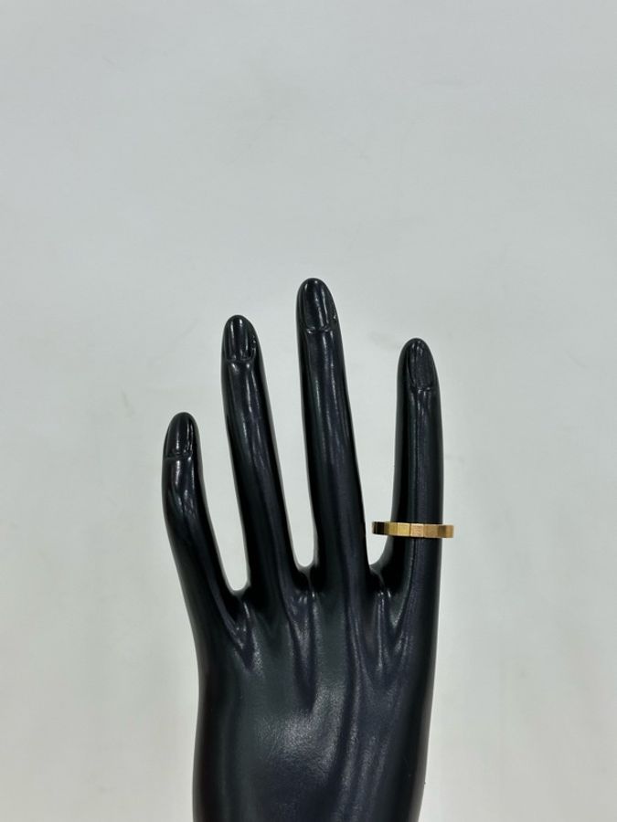 Cartier 卡地亞竹節18k金 戒指46碼-1