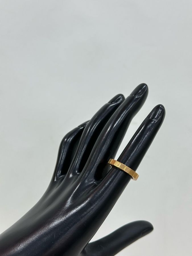 Cartier 卡地亞竹節18k金 戒指46碼-2